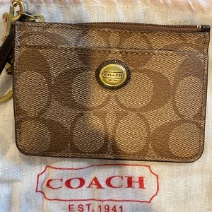 Coach ID holder with wristlet *almost new
